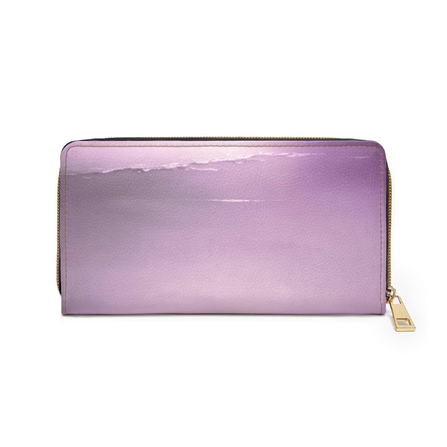 Dark Pink Sea Amethyst Fog Elegant Abstract Zipper Wallet - Stylish & Functional Accessory for Everyday Use