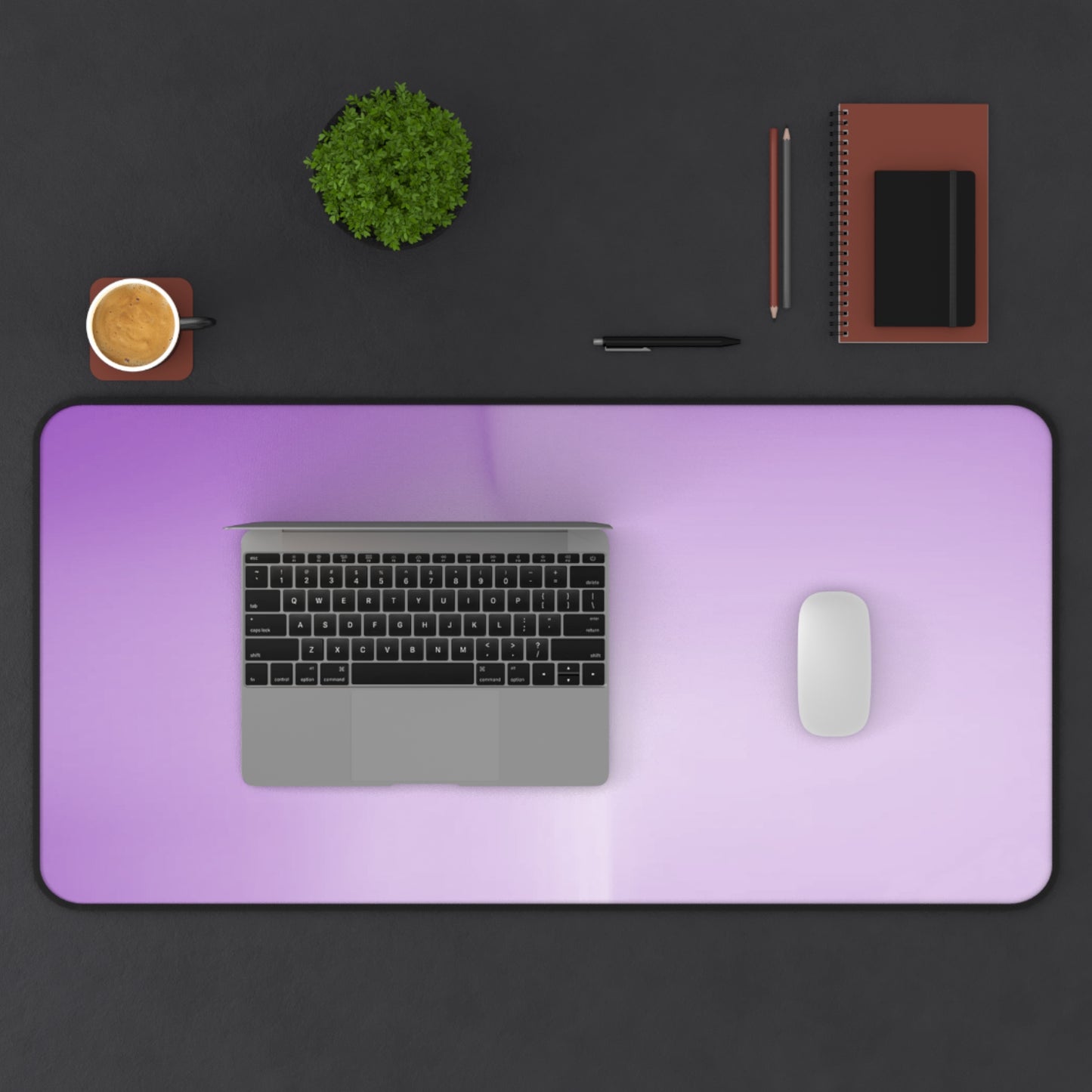 Soft Lavender Fade 16" x 32" Desk Mat