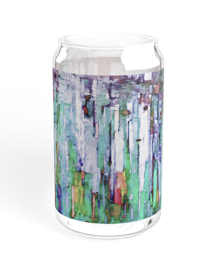 Striped Pastels Sipper Glass, 16oz