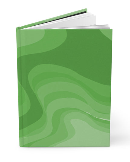 Greenie Meanie Wavey 5.75" x 8" Hardcover Journal Matte with 150 lined pages