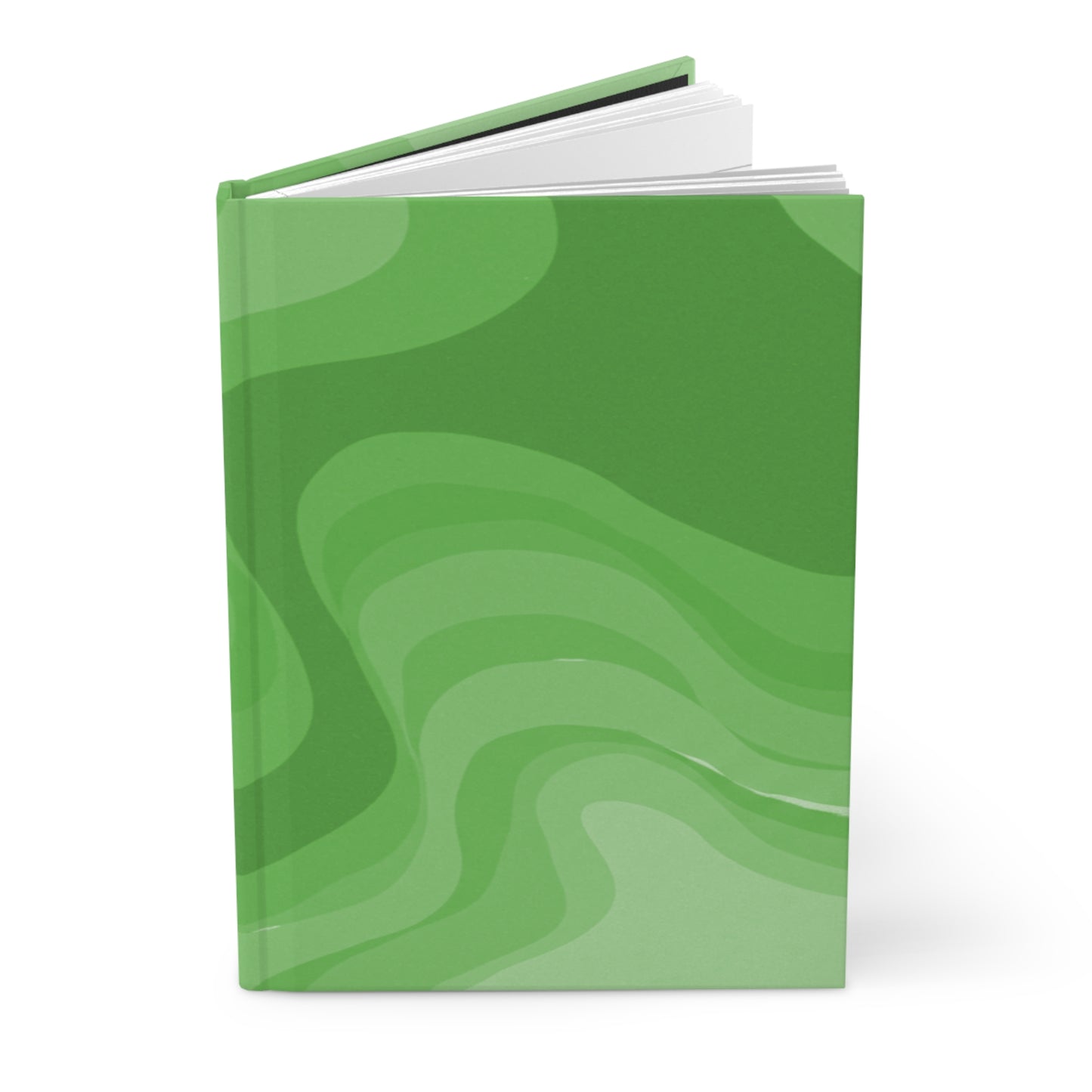 Greenie Meanie Wavey 5.75" x 8" Hardcover Journal Matte with 150 lined pages