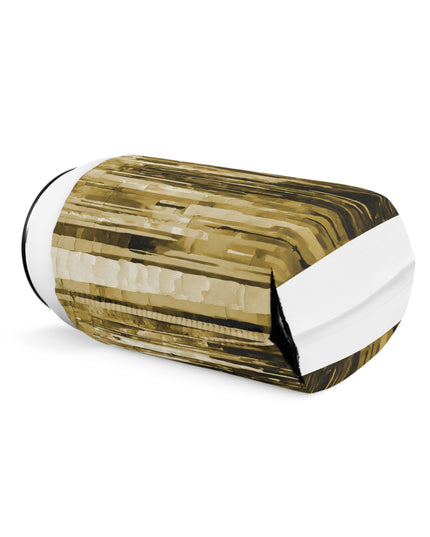 Striped Light Brown 12 oz Can Cooler Sleeve