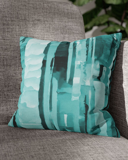 Striped Tif Spun Polyester Square Pillowcase, 14" x 14"