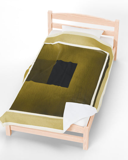 Tan Shadow Velveteen Plush Blanket, 60" x 80"