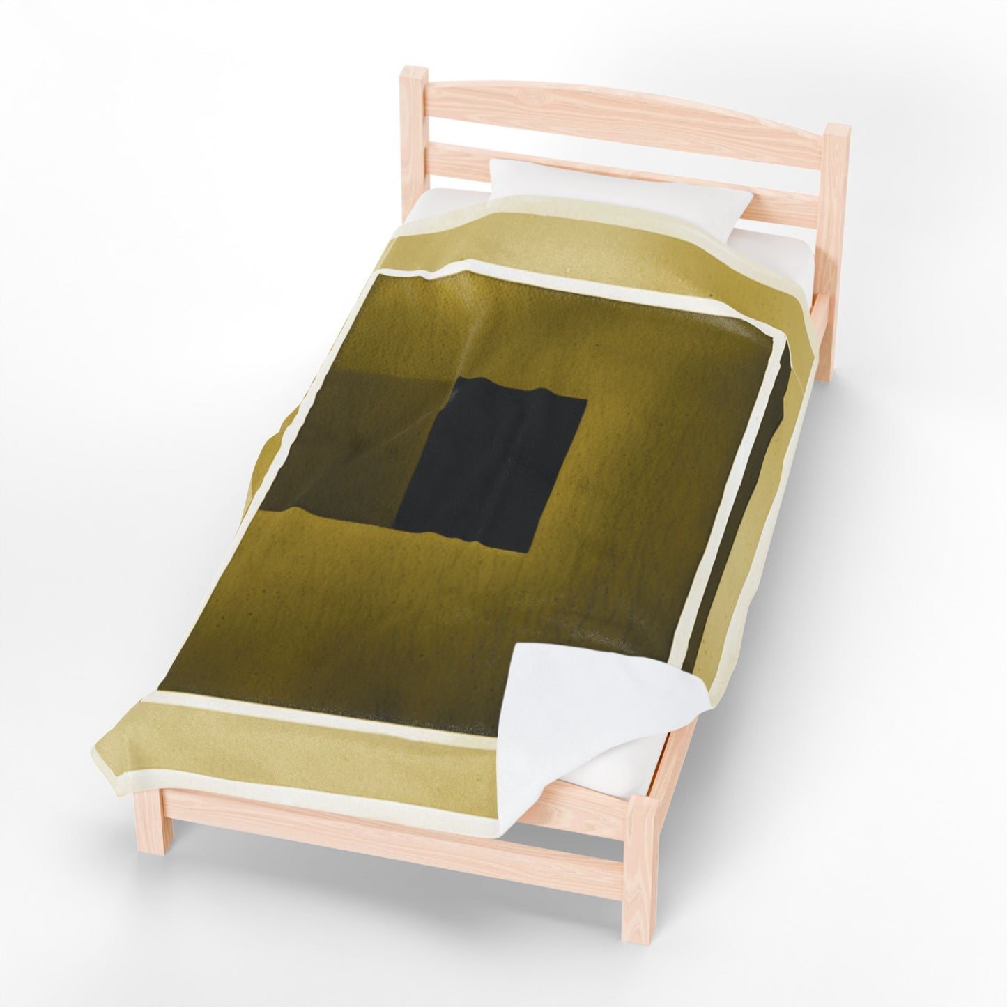 Tan Shadow Velveteen Plush Blanket, 60" x 80"