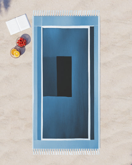 Blue Shadow 38" × 81" Boho Beach Cloth