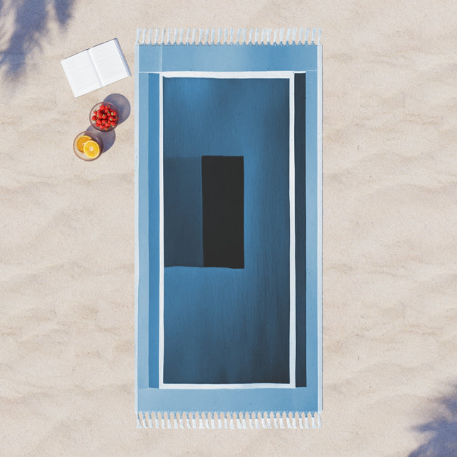 Blue Shadow 38" × 81" Boho Beach Cloth