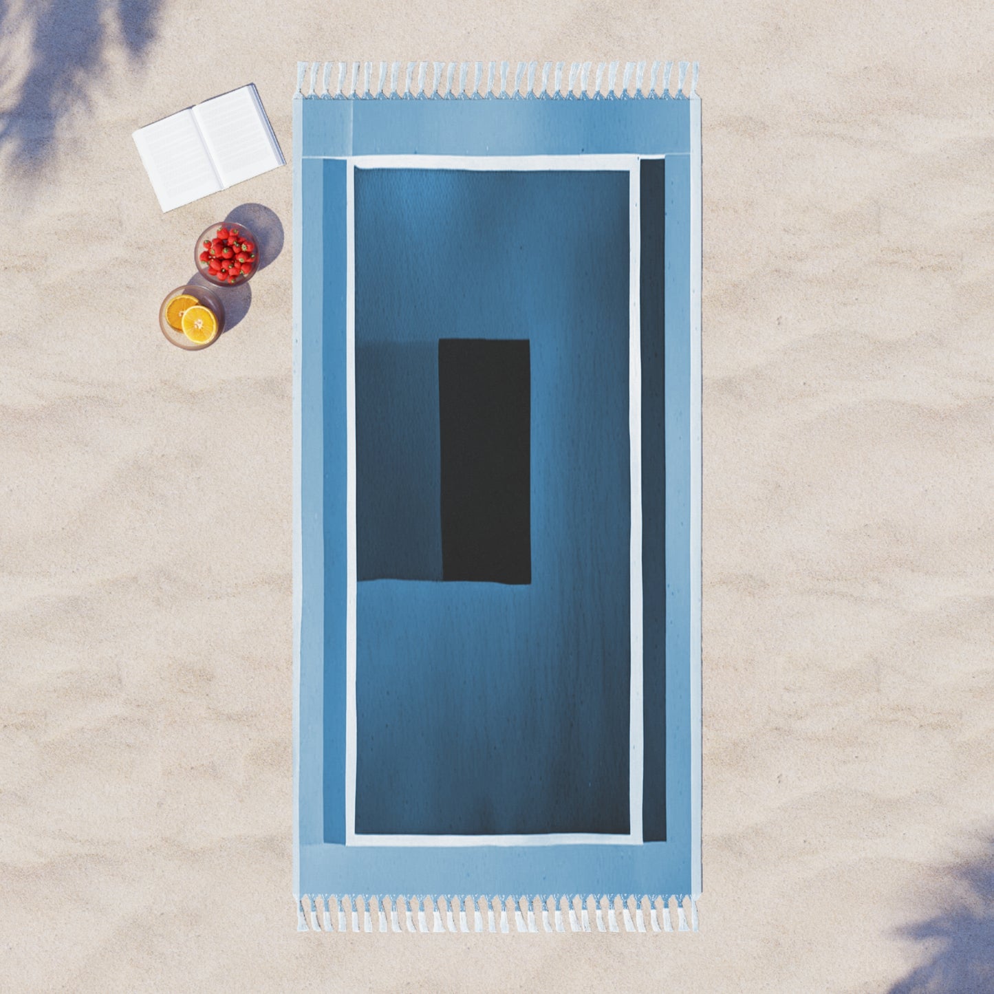 Blue Shadow 38" × 81" Boho Beach Cloth