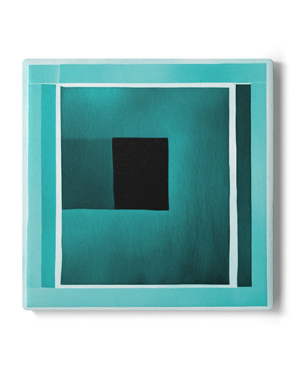Tif Shadow 4" x 4" Square Ceramic Coaster