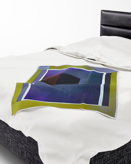 Zeta Shadow Velveteen Plush Blanket, 30" x 40"
