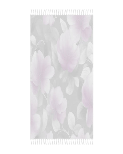 Purple Blossom Floral Bunch 38" × 81" Boho Beach Cloth