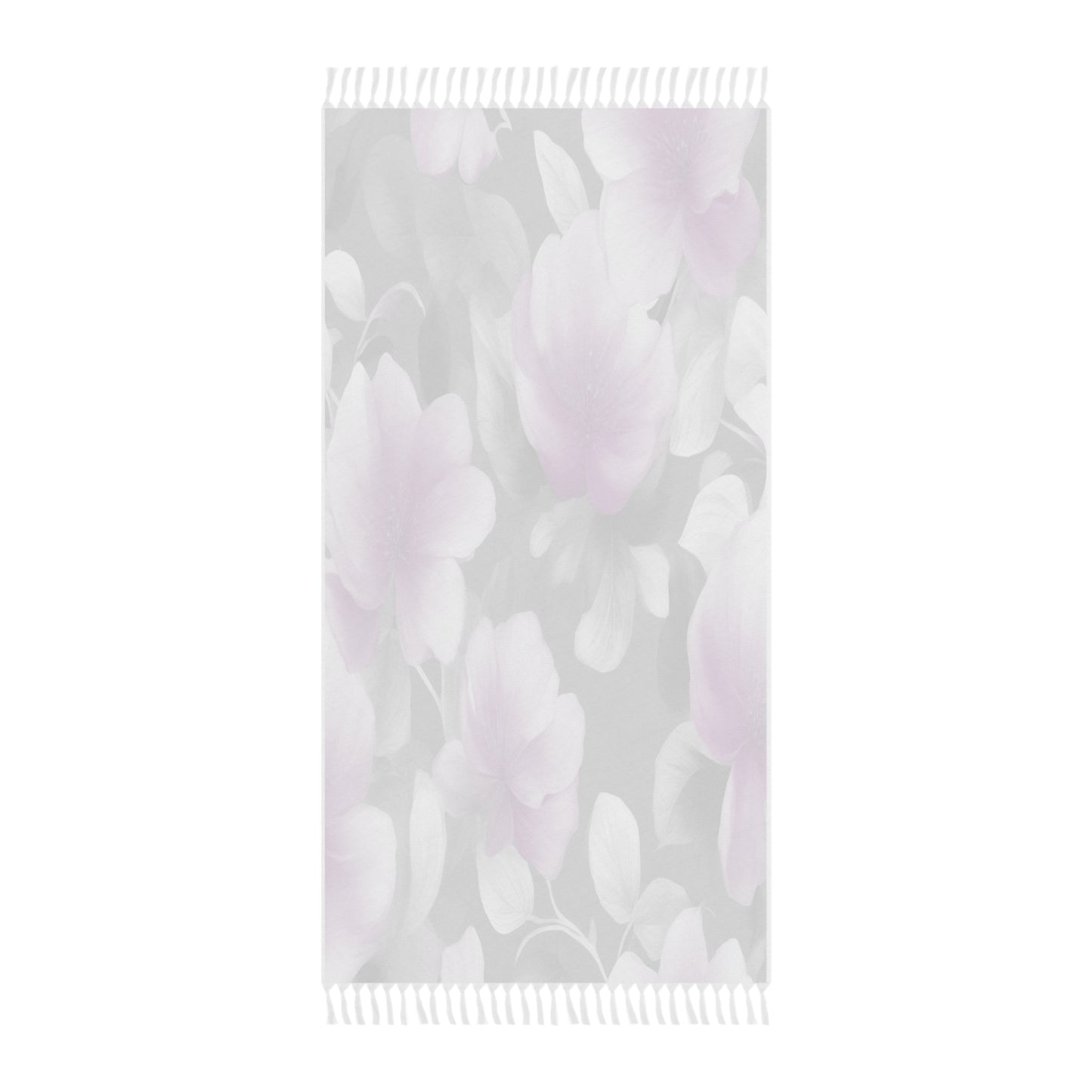 Purple Blossom Floral Bunch 38" × 81" Boho Beach Cloth