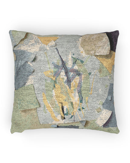 Lemongrass Paper Paint Woven Pillow, 17" x 18"