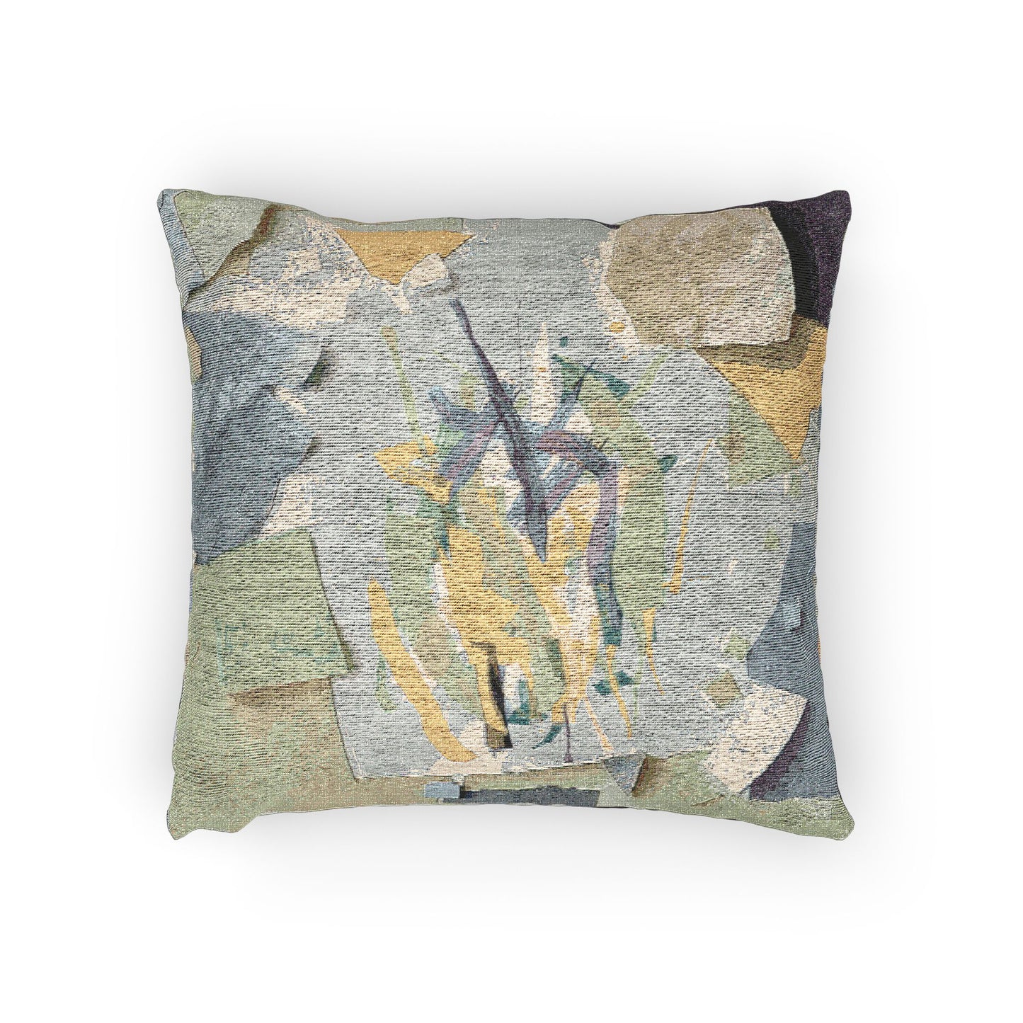 Lemongrass Paper Paint Woven Pillow, 17" x 18"