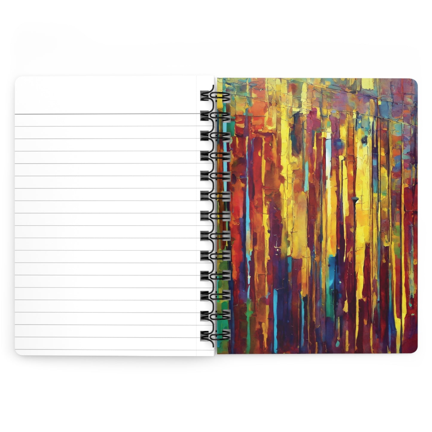 Striped Alpha Spiral Bound Journal, 5" x 7" 150 pages