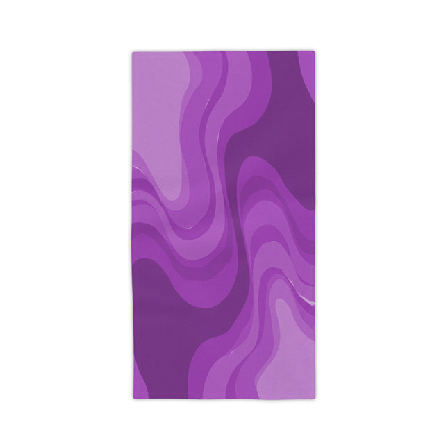 Wavey Purple Wavey Beach Towel, 24" x 44"