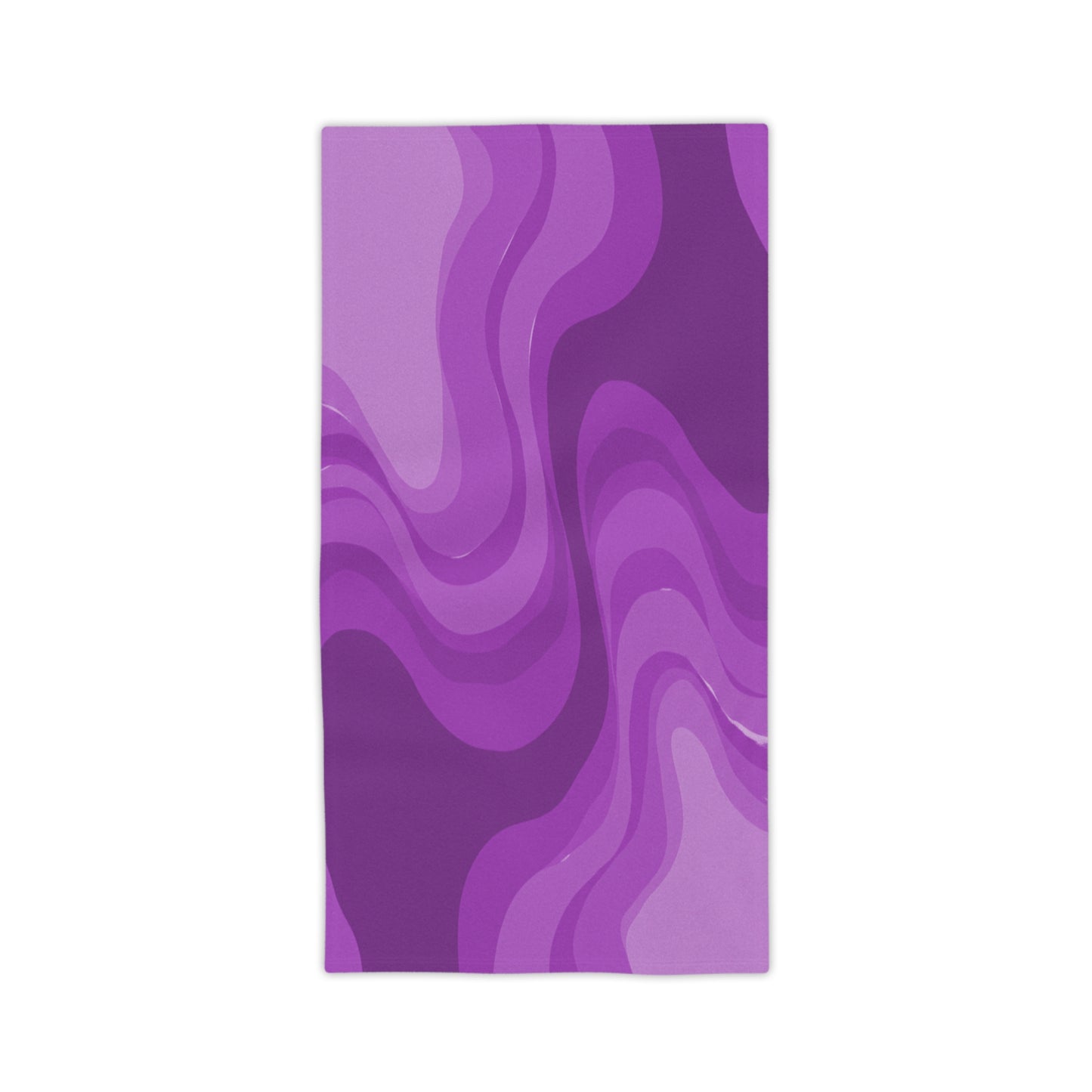 Wavey Purple Wavey Beach Towel, 24" x 44"