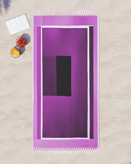 Magenta Shadow 38" × 81" Boho Beach Cloth