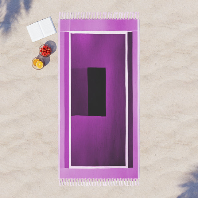 Magenta Shadow 38" × 81" Boho Beach Cloth