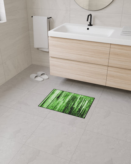 Striped Mint Pastel 18" x 24" Heavy Duty Floor Mat