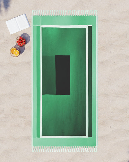 Mint Shadow 38" × 81" Boho Beach Cloth