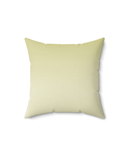 Lemon Fade 14" x 14" Faux Suede Square Pillow