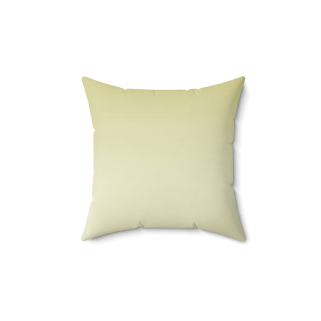 Lemon Fade 14" x 14" Faux Suede Square Pillow