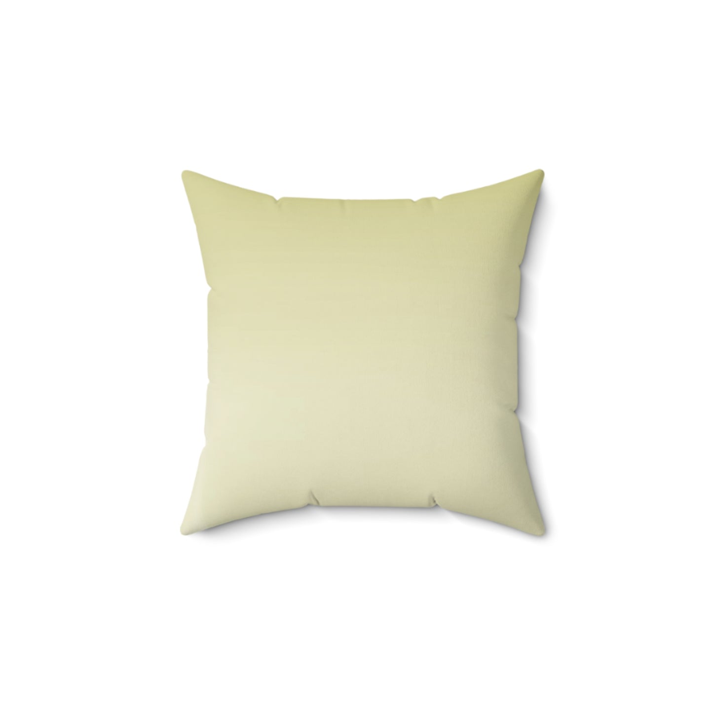 Lemon Fade 14" x 14" Faux Suede Square Pillow