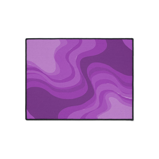Wavey Purple Wavey 18" x 24" Heavy Duty Floor Mat