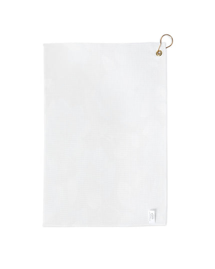 Tif Green Gray Floral Bunch Golf Towel, 16" x 24"