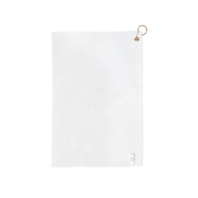 Tif Green Gray Floral Bunch Golf Towel, 16" x 24"