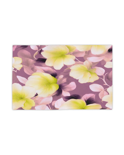 Lemon Blossom Floral Bunch Beach Towel, 18" x 27"