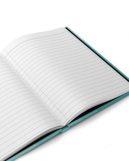 Tif Green Wavey 5.75" x 8" Hardcover Journal Matte with 150 lined pages