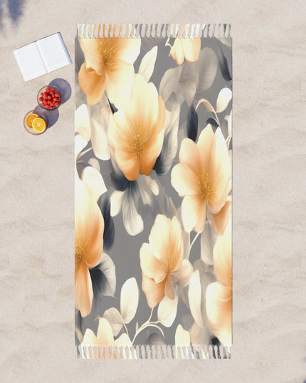Soft Blossom Floral Bunch 38" × 81" Boho Beach Cloth