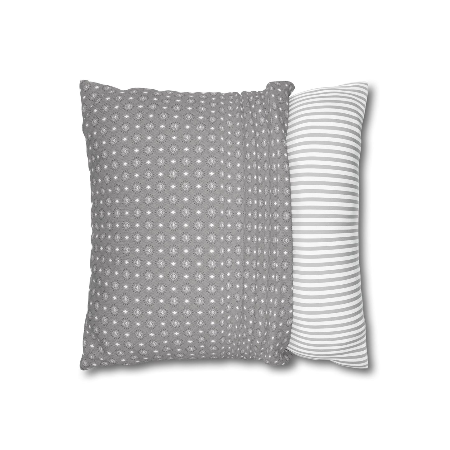 Desaturated Star-crossed Bodies Spun Polyester Square Pillowcase, 14" x 14"