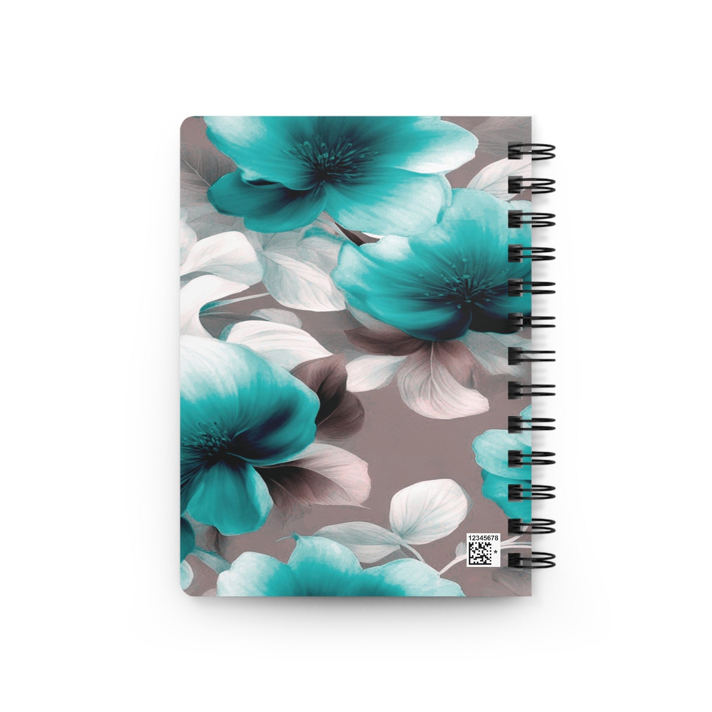 Tif Green Gray Floral Bunch Bound Journal, 5" x 7" 150 pages