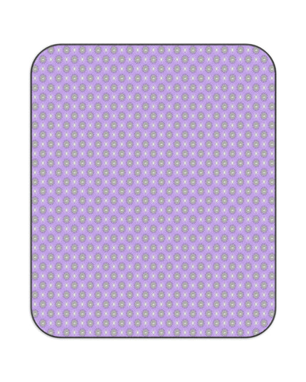 Lavender Star-crossed Bodies Picnic Blanket, 61" × 51"