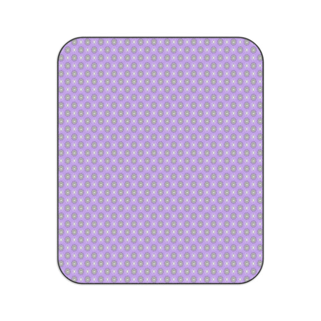 Lavender Star-crossed Bodies Picnic Blanket, 61" × 51"