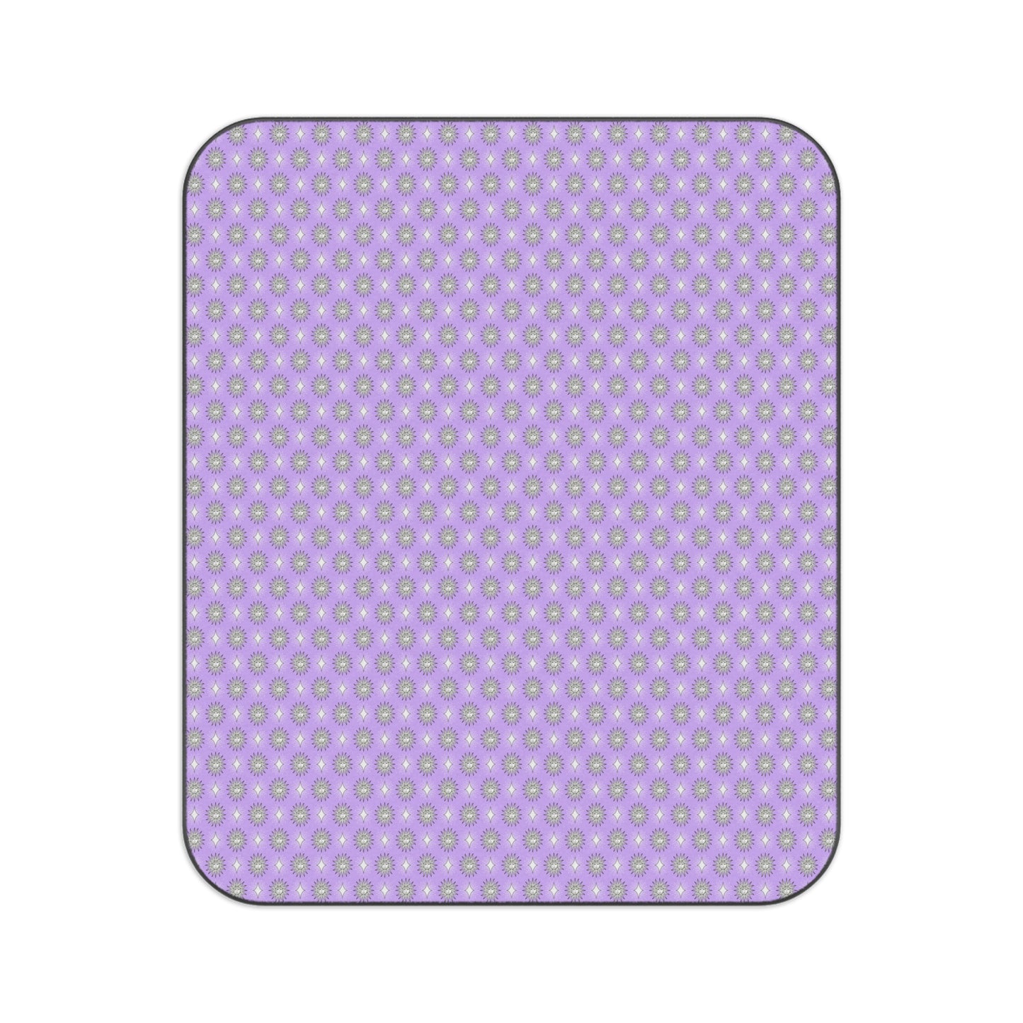 Lavender Star-crossed Bodies Picnic Blanket, 61" × 51"