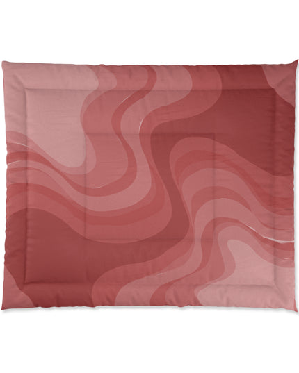 Power Red Wavey 104" × 88" Comforter