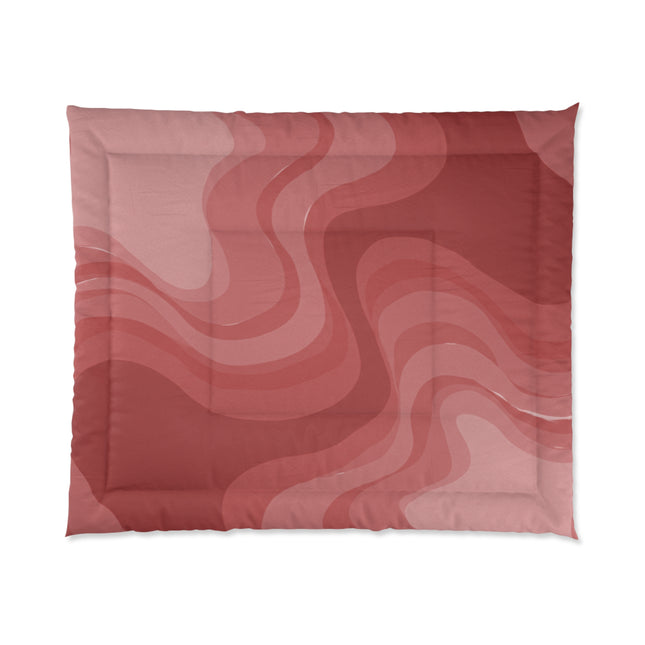 Power Red Wavey 104" × 88" Comforter