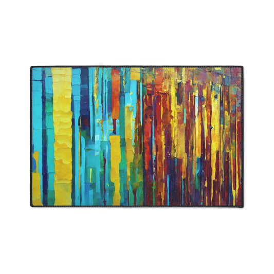 Striped Alpha 24" x 36" Heavy Duty Floor Mat