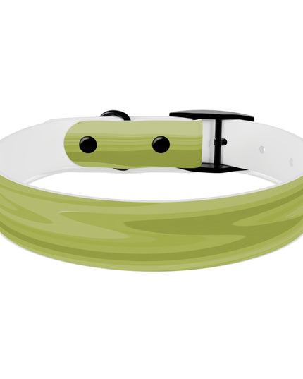 Lemon Wavey Medium Dog Collar