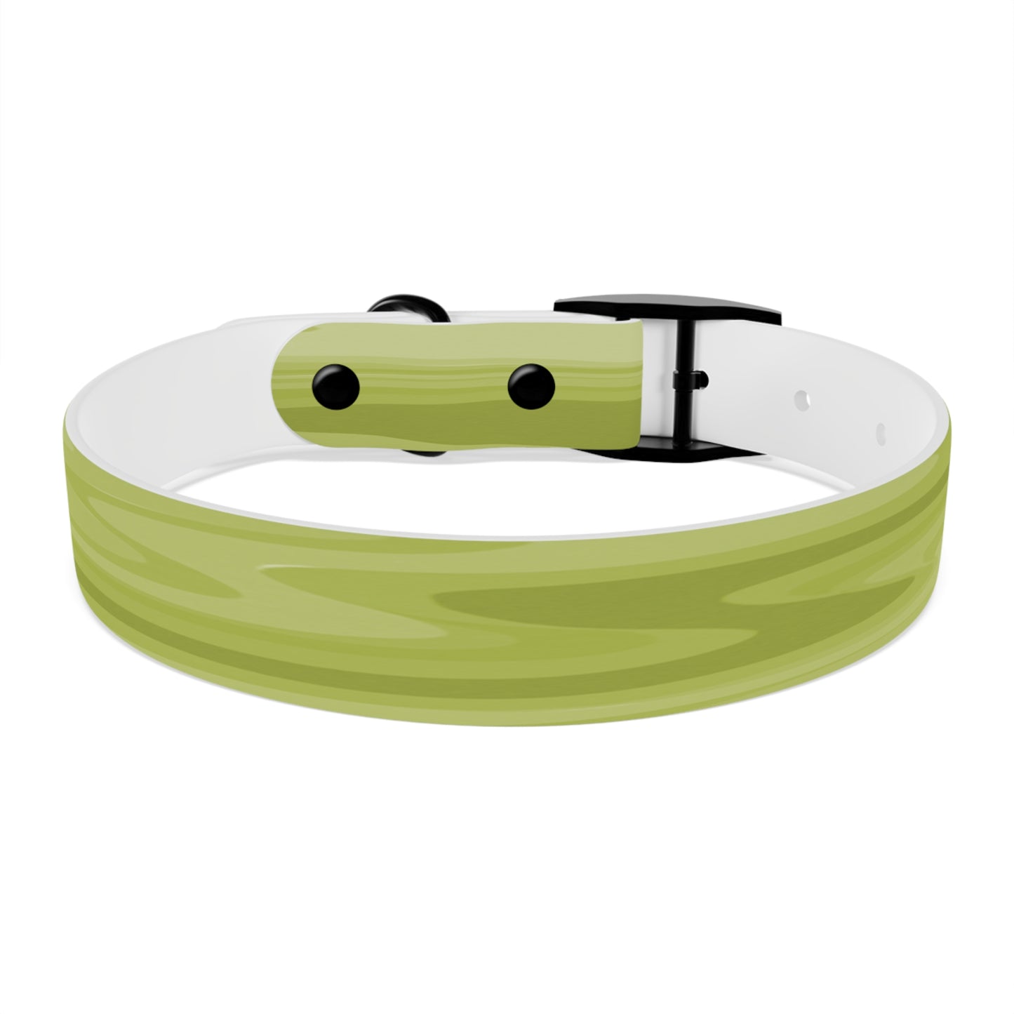 Lemon Wavey Medium Dog Collar