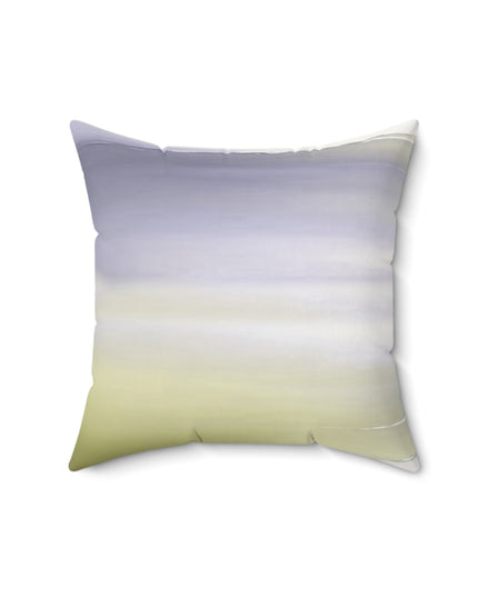 Lavender Sea Golden Fog 16" x 16" Faux Suede Square Pillow