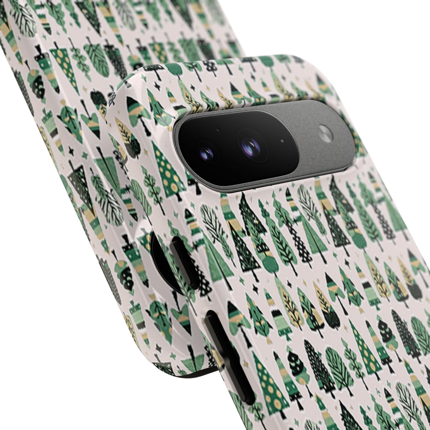 Mini Vintage Green Trees Google Pixel 9 Tough Cases