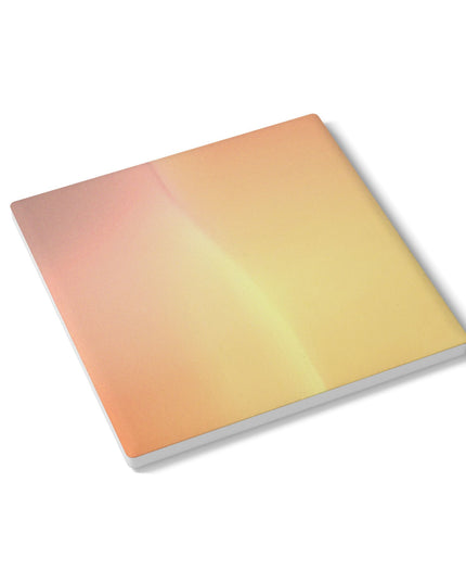 Hot Peach Fade 4" x 4" Square Ceramic Coaster