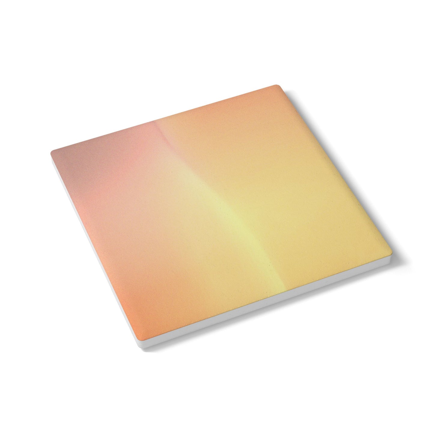 Hot Peach Fade 4" x 4" Square Ceramic Coaster
