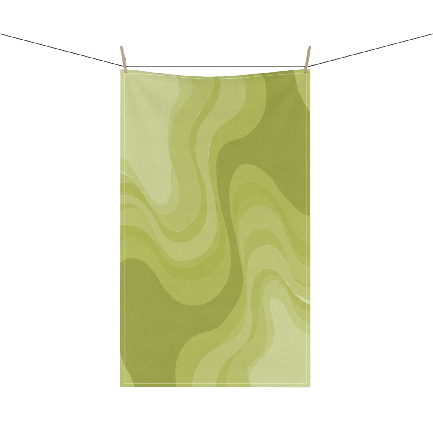 Lemon Wavey Tea Towels (cotton, poly), 18" x "30