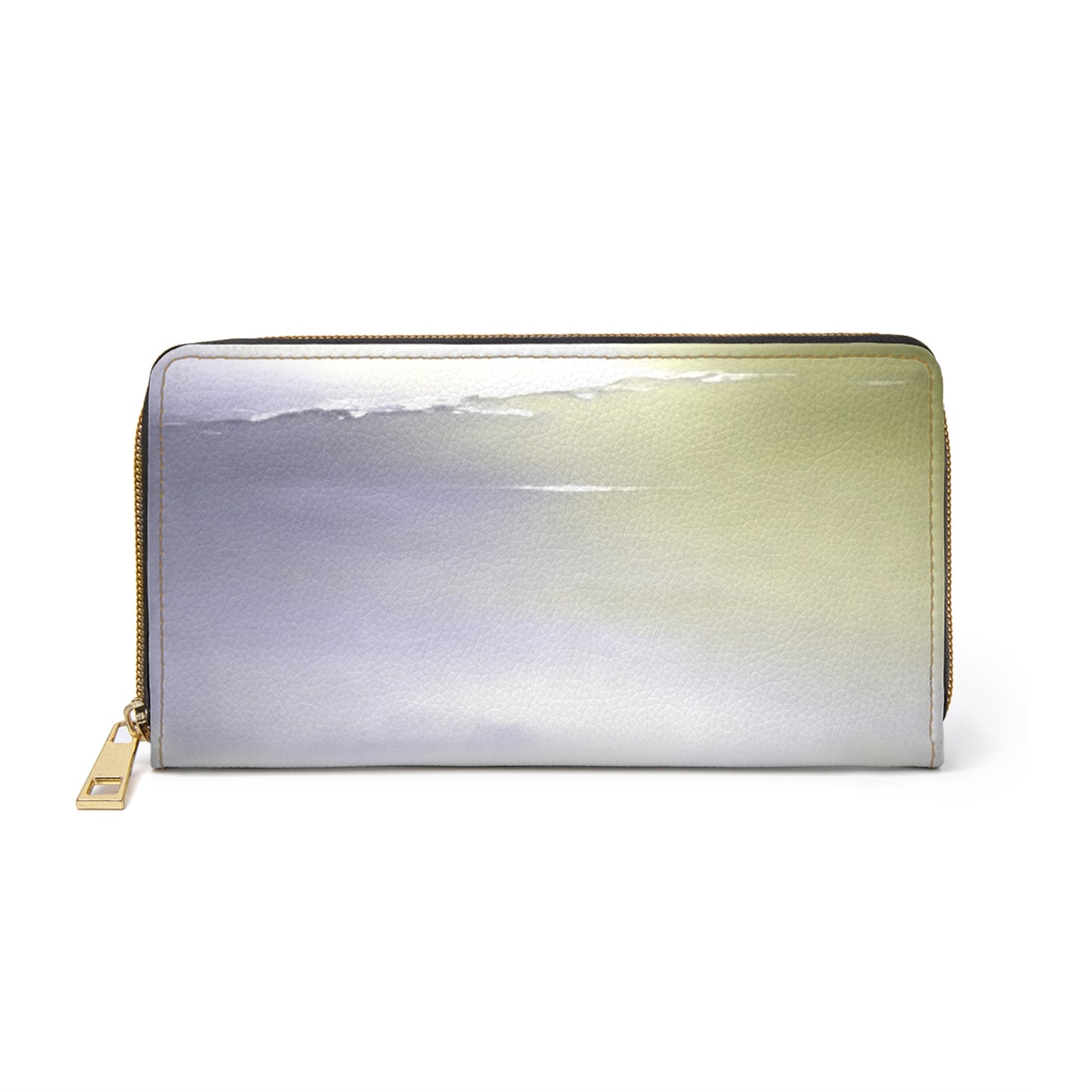 Lavender Sea Golden Fog Elegant Abstract Zipper Wallet - Stylish & Functional Accessory for Everyday Use